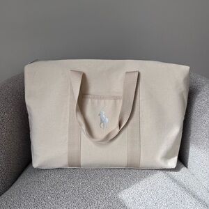 Ralph Lauren Beige Large Tote Bag